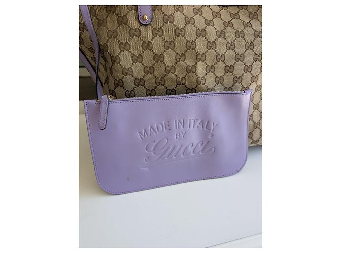Borsa shopper Gucci GG Supreme Monogram e pochette - vista 2