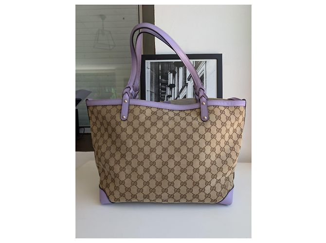 Borsa shopper Gucci GG Supreme Monogram e pochette - vista 6