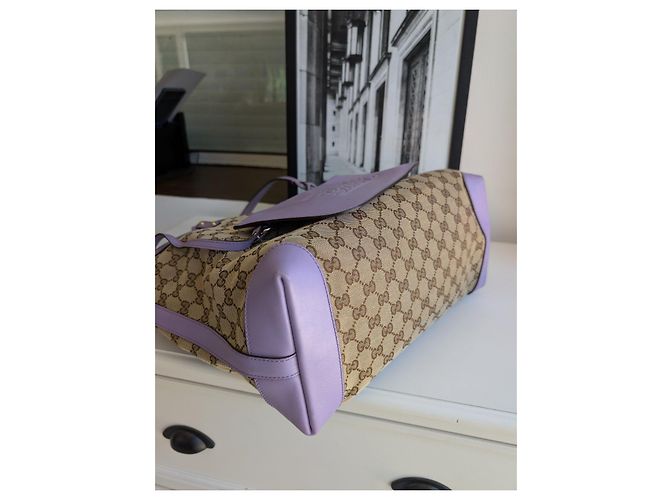 Borsa shopper Gucci GG Supreme Monogram e pochette - vista 9