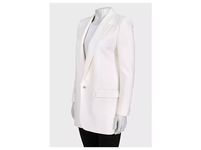 Autre Marque Saint Laurent Blazer Weiß NWOT Sz.38 Gebraucht - Ansicht 2