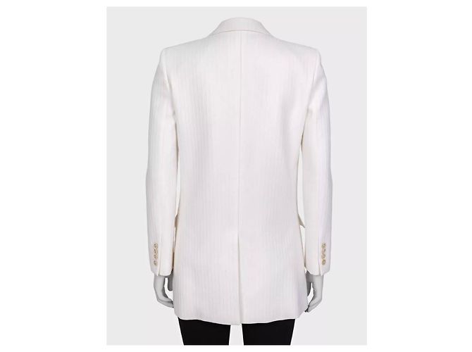 Autre Marque Saint Laurent Blazer Weiß NWOT Sz.38 Gebraucht - Ansicht 3
