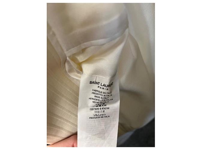 Autre Marque Saint Laurent Blazer Weiß NWOT Sz.38 Gebraucht - Ansicht 7