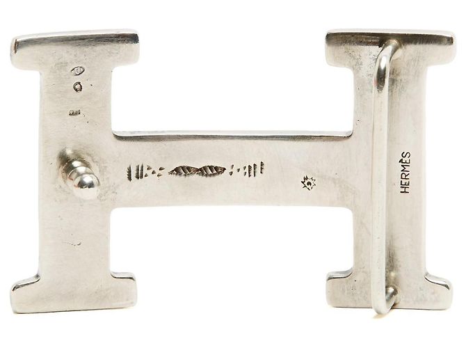 Hermès Hebilla Cinturón Touareg Plata 32mm Constance H - vista 3