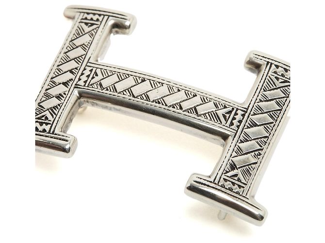 Hermès Hebilla Cinturón Touareg Plata 32mm Constance H - vista 4