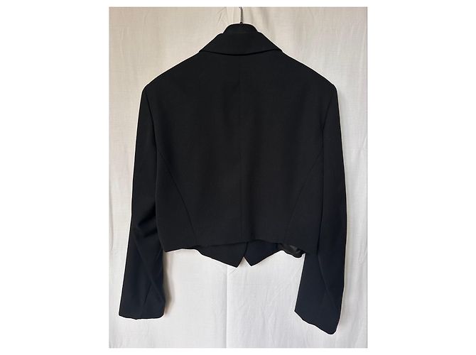 Kenzo Embroidered Short Jacket - Black - view 3