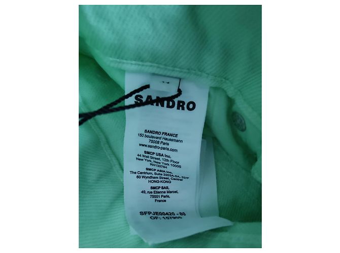 Jeans dritti Sandro SanNeuf effetto Tie-Dye verde - vista 5
