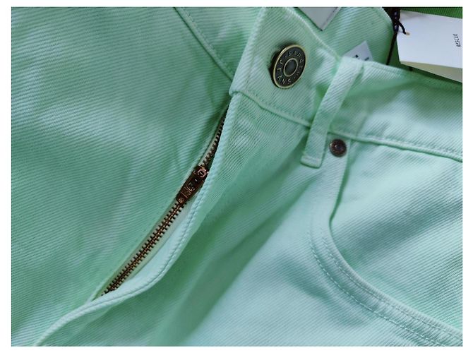 Jeans dritti Sandro SanNeuf effetto Tie-Dye verde - vista 6