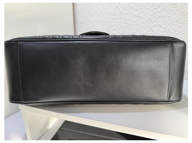 Gucci GG Marmont Borsa a Mano Top Handle in Pelle Nera - vista 5