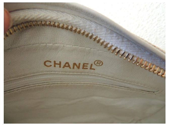Chanel Piccola Camera Bag in Lino Écru - vista 13