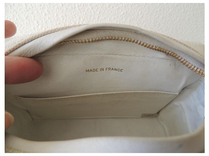 Chanel Piccola Camera Bag in Lino Écru - vista 16