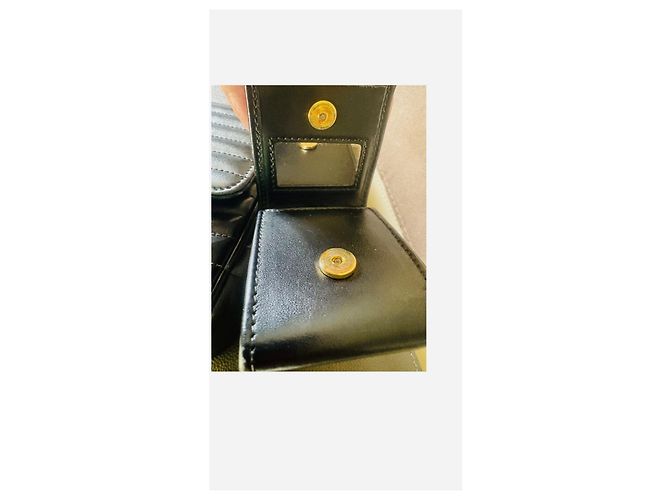 Prada gesteppte Schultertasche aus schwarzem Leder - Ansicht 8