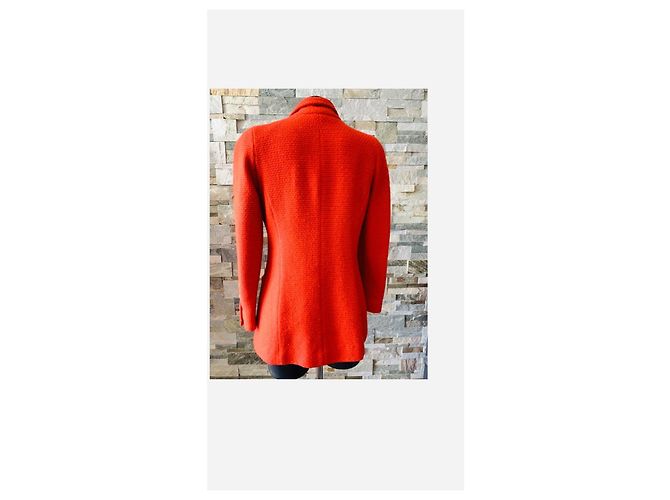 Chanel Red Tweed Jacket - view 3
