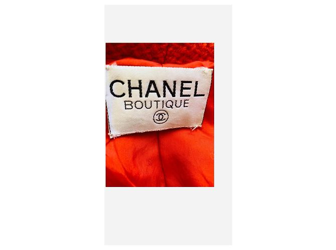 Chanel Red Tweed Jacket - view 4