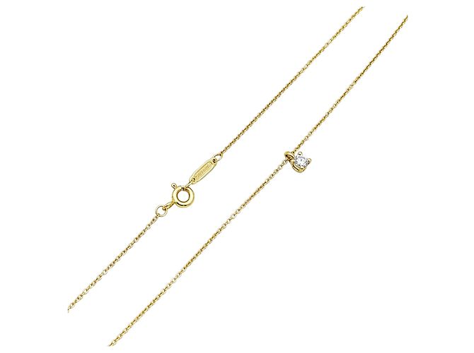 Collana Tiffany & Co, "Tiffany Solitaire", oro rosa e diamante. - vista 3