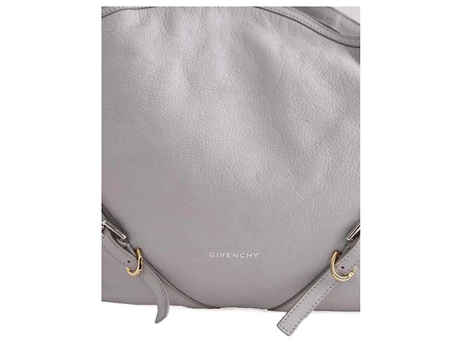 Bolsa de ombro Givenchy em couro cinza - vista 2