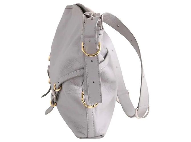 Bolsa de ombro Givenchy em couro cinza - vista 3