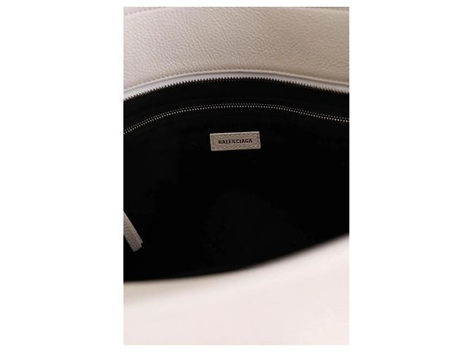 Balenciaga Shopper aus weißem Leder - Ansicht 7