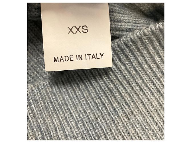 Brunello Cucinelli hellblauer Kaschmir-Rollkragenpullover mit Monili - Ansicht 5