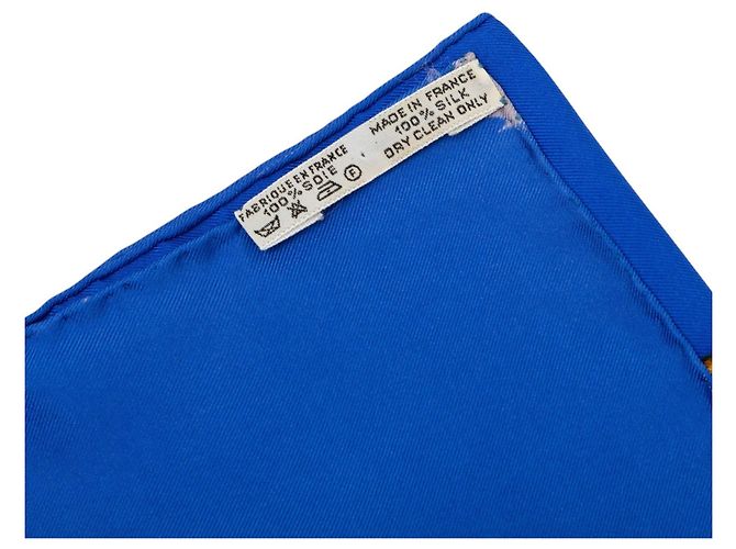 Pañuelo de seda Hermès Les Tambours Blanco 90 - vista 4