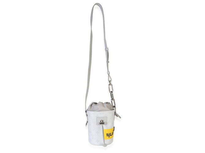 Borsa Nano Louis Vuitton in canvas Monogram bianco Chalk - vista 5