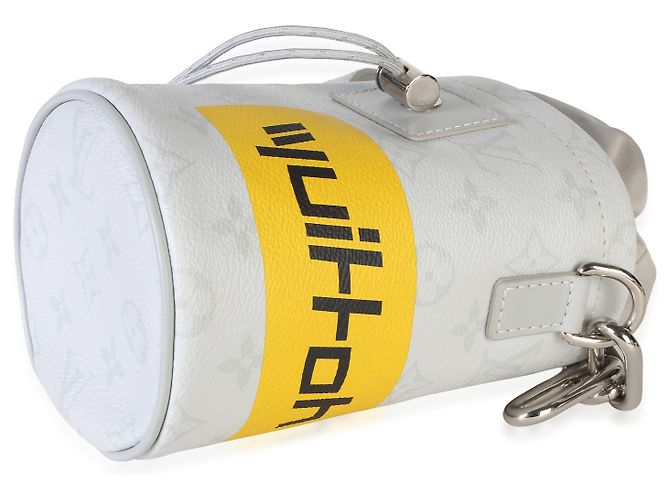 Borsa Nano Louis Vuitton in canvas Monogram bianco Chalk - vista 6