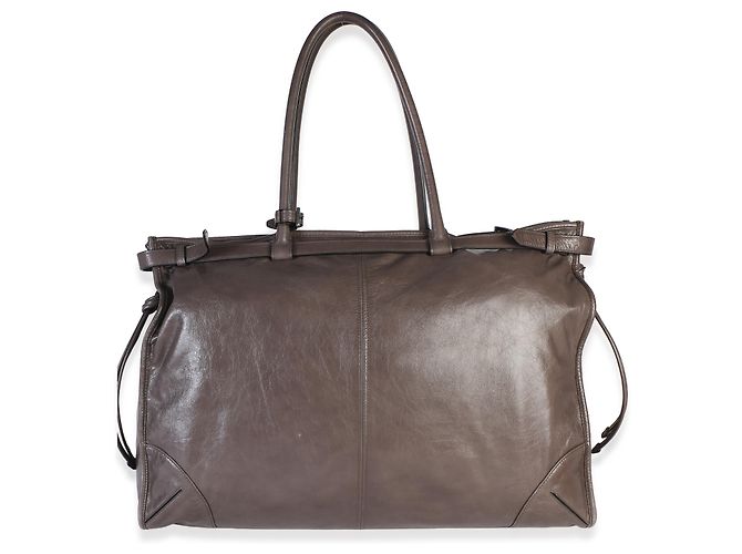 Prada Bonnie da uomo in vitello distressed color Clay - vista 2