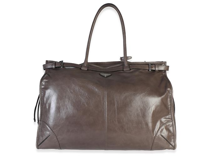 Prada Bonnie da uomo in vitello distressed color Clay - vista 7