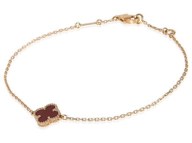 Bracciale Sweet Alhambra in Oro Rosa e Cornalina Van Cleef & Arpels - vista 3