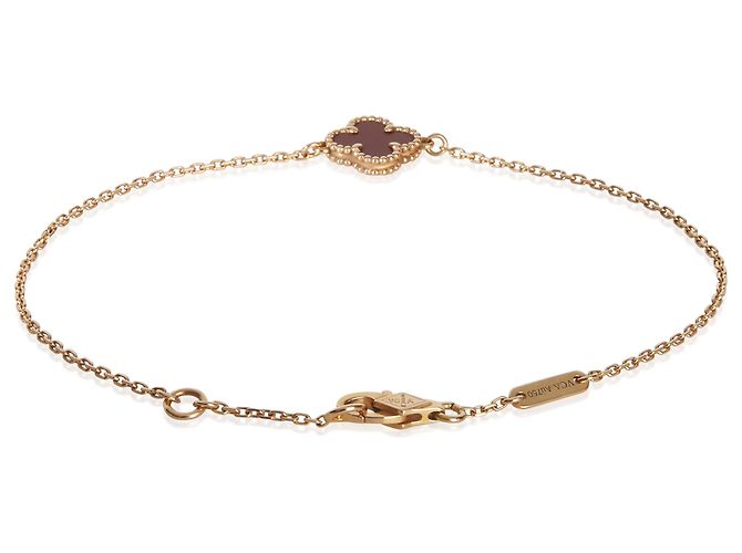 Bracciale Sweet Alhambra in Oro Rosa e Cornalina Van Cleef & Arpels - vista 4