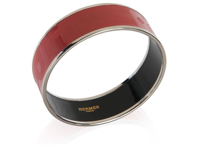 Bracciale Hermès Wide Sellier Rose Dahlia - vista 2