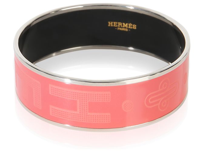Bracciale Hermès Wide Sellier Rose Dahlia - vista 5