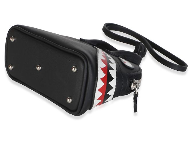 Hermès Mini Bolide Shark Bag Charm in Swift Nero - vista 7