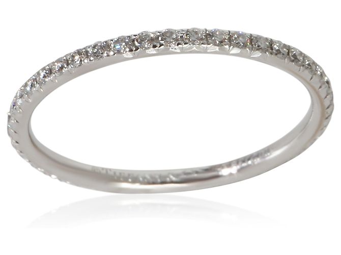 Tiffany & Co. Fascia Eternity Metro in oro bianco e diamanti - vista 3