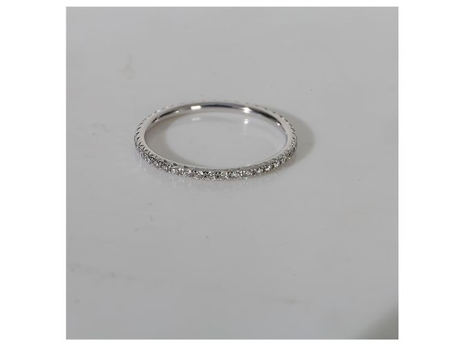 Tiffany & Co. Fascia Eternity Metro in oro bianco e diamanti - vista 4