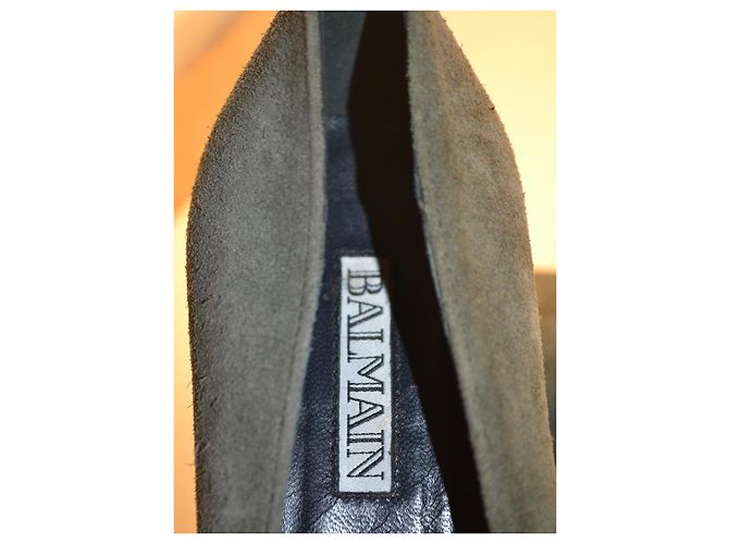 Balmain grüne Wildleder-Pumps Khaki - Ansicht 6