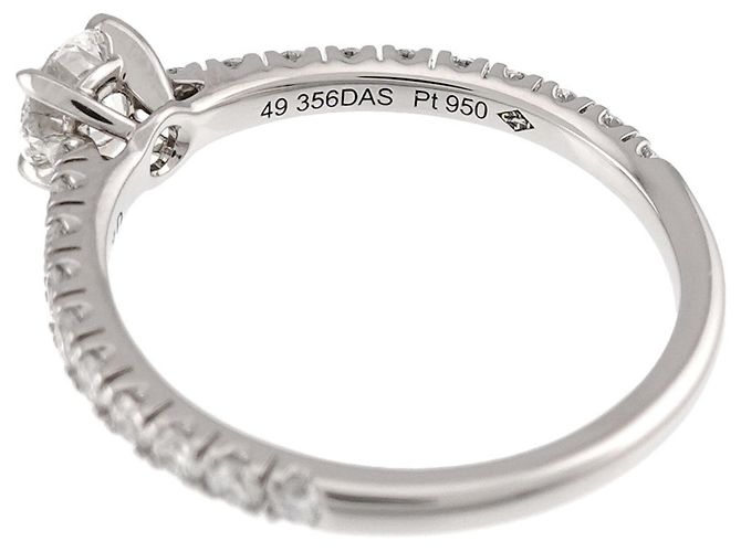 Cartier Solitärring aus Platin - Ansicht 3