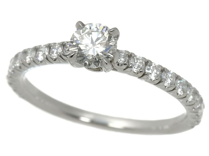 Cartier Solitärring aus Platin - Ansicht 5