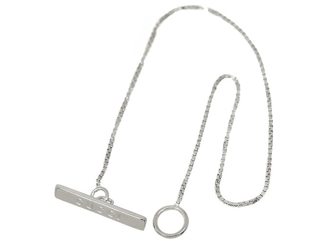 Bracciale con Charm Gucci in Oro Bianco - vista 3