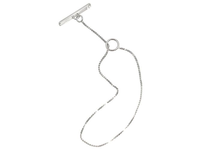Bracciale con Charm Gucci in Oro Bianco - vista 4