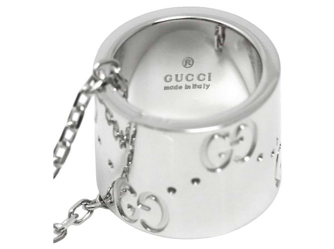 Collar Gucci Icon en oro blanco de 18K - vista 4