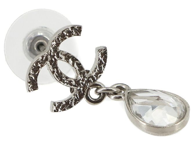 Orecchini a goccia Chanel Coco Mark Crystal Stone - vista 4