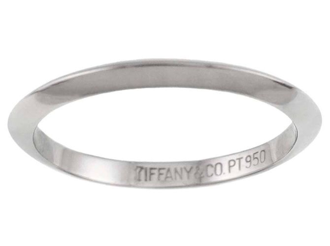 Autre Marque Tiffany & Co. Knife Edge Band Ring aus Platin - Ansicht 2