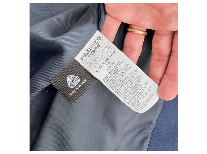 Weekend Max Mara verkürzte Wolljacke Navyblau - Ansicht 7