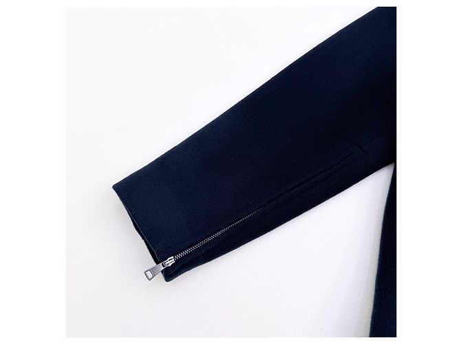 Weekend Max Mara verkürzte Wolljacke Navyblau - Ansicht 9