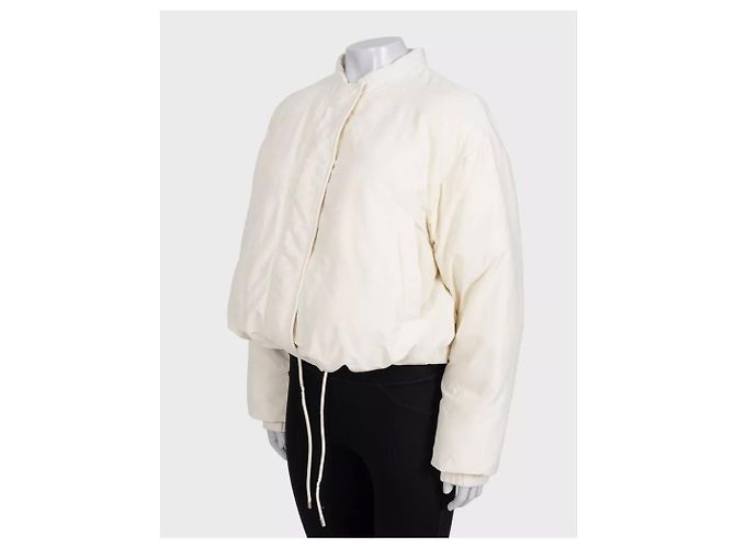 Loewe White Cropped Puffer Jacket Sz.34 Pre-owned - view 2