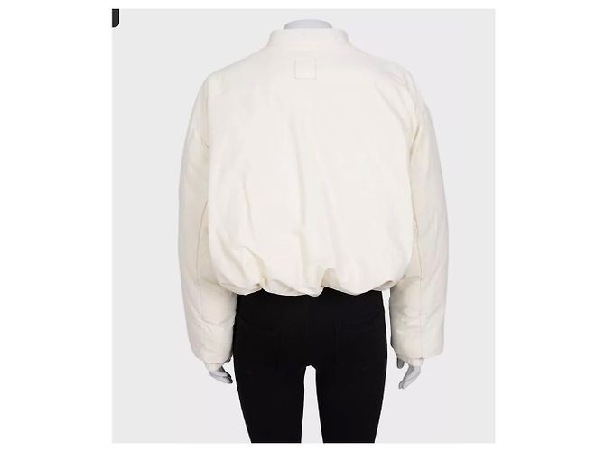 Loewe White Cropped Puffer Jacket Sz.34 Pre-owned - view 3