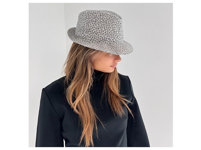 Hermès H Monogram Printed Fedora Hat - view 2