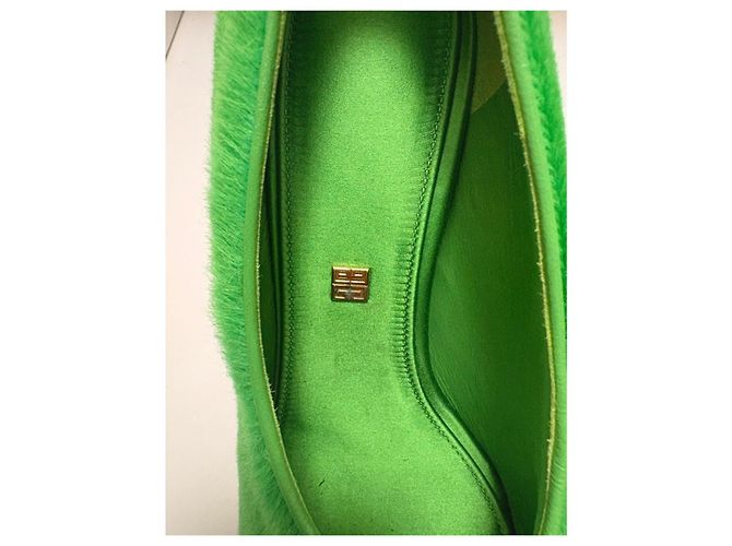 Décolleté Givenchy in lana di agnello verde - vista 5