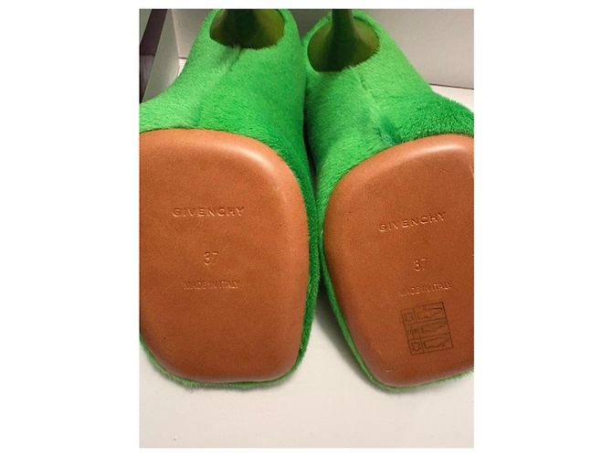 Décolleté Givenchy in lana di agnello verde - vista 7
