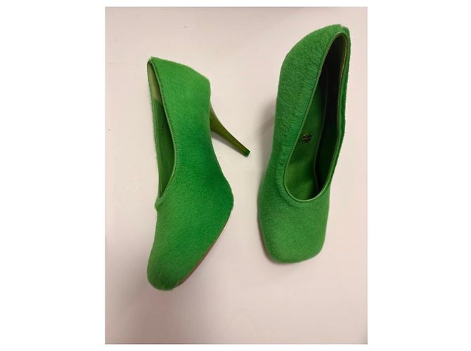 Décolleté Givenchy in lana di agnello verde - vista 8